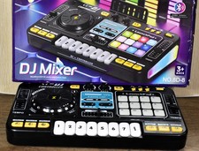 DJ mixer DJ Mixer for Kids 2-In-1 8-Key Keyboard Piano 12 MIDI Buttons ages 3