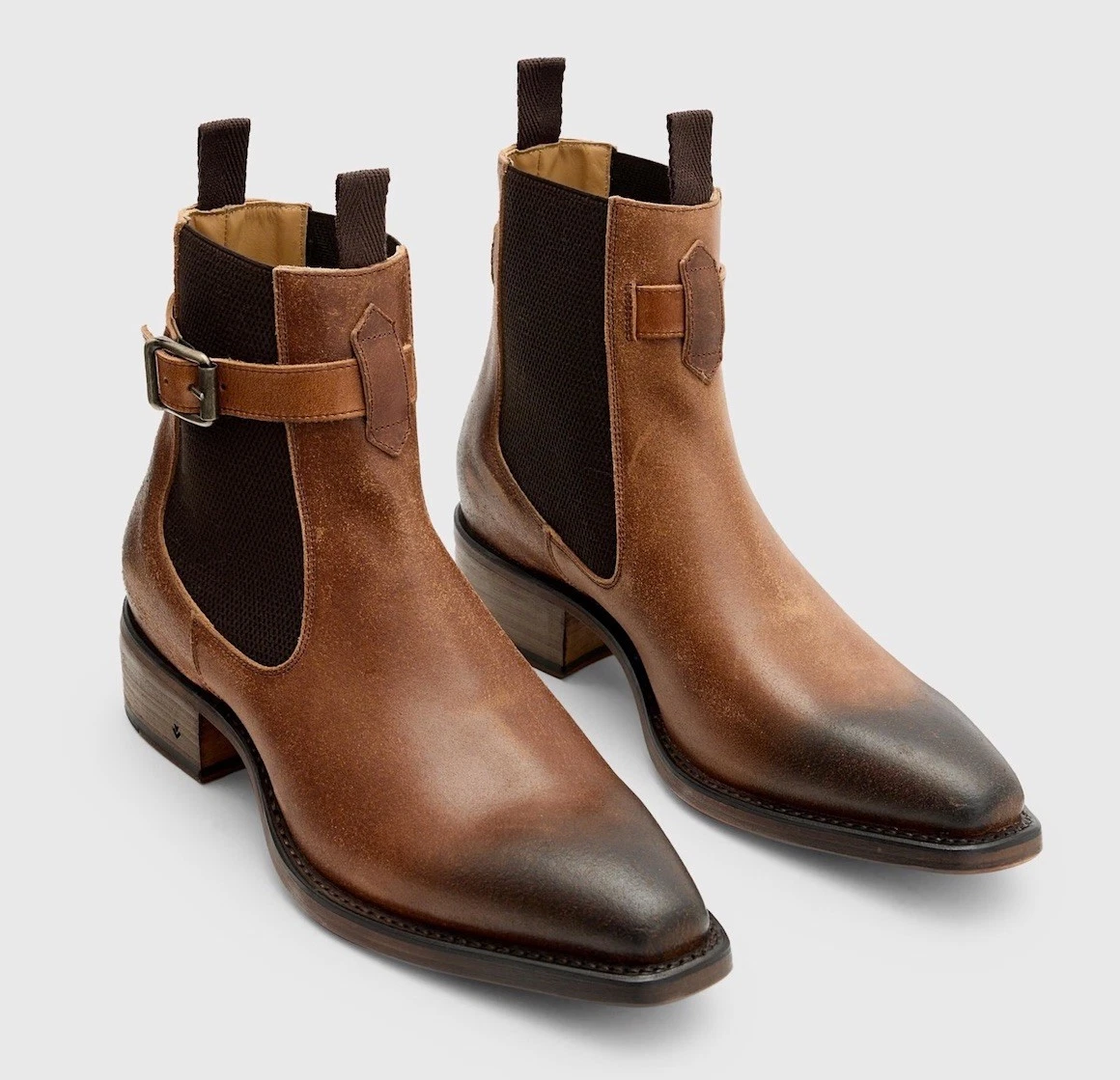 John Varvatos Chelsea Brown Boots for Men for Sale | Shop  display picture 3