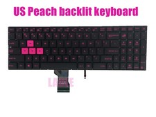 US Peach backlit keyboard for Asus GL502VM GL502VS GL502VT GL502VY(Peach "WASD")