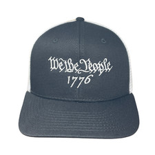 We The People 1776 Patriotic USA Structured Trucker Embroidered Baseball Hat Cap