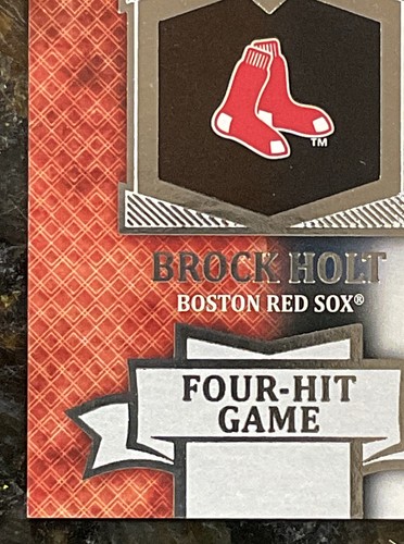 Brock Holt 2013 Topps Chasing History Autograph Red Sox Auto - Picture 4 of 11