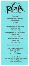 ⫸ RGA RIO GRANDE AIR Fares Schedules Undated Albuquerque Taos Durango - (228)
