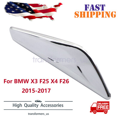 NEW Fits BMW X3 F25 X4 F26 2015-2017 Left Fender Chrome Emblem Moulding
