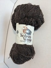 Te Awa Wool 100 Pure Yarn Undyed Color Charcoal - New Zeland -300g Skeins NOS