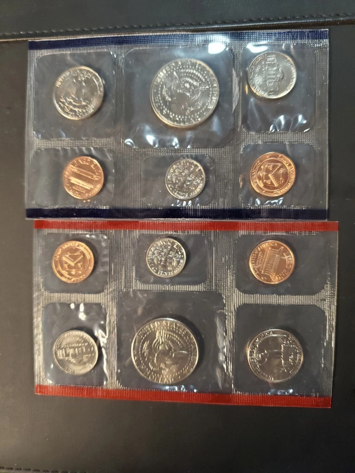 1992 US Mint 10 Coin Uncirculated Set Complete Philadelphia & Denver OGP & COA - Image 3 of 4