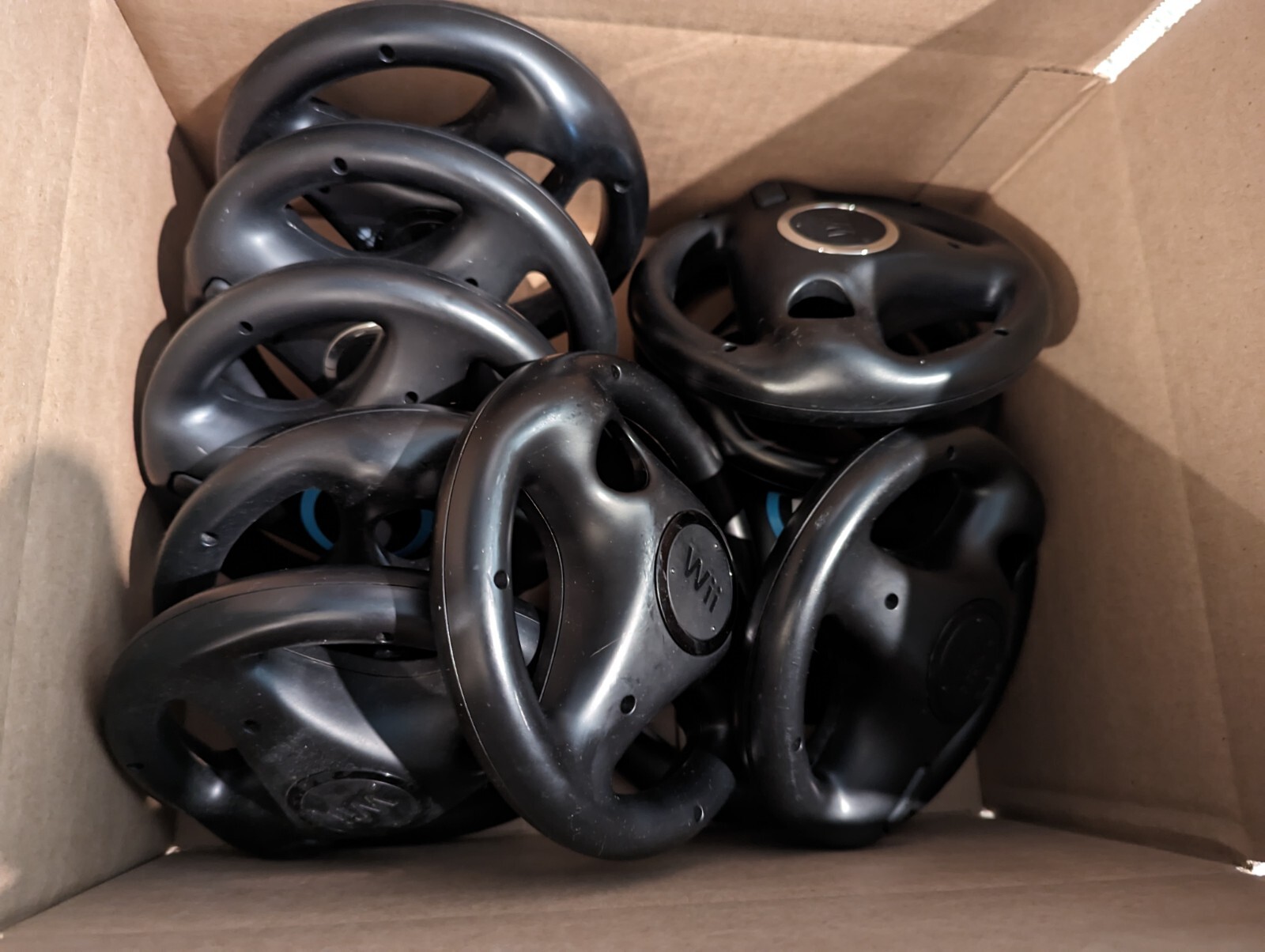 NWA x10 Nintendo Wii U Mario Kart Black Wheel Racing Lot eBay