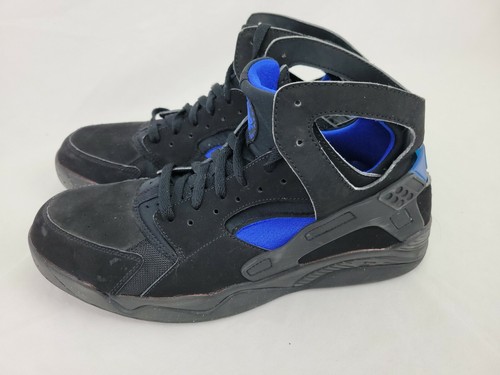 nike air flight huarache black lyon blue