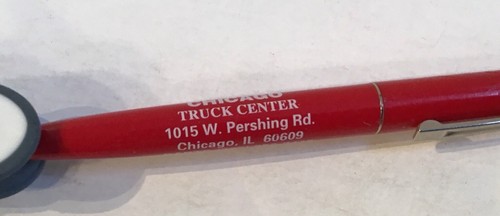 Penna centrale camion Chicago rossa vintage GMC Volvo - Foto 6 di 9