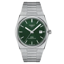 TISSOT PRX POWERMATIC 80 SS 40 MM GREEN DIAL AUTOMATIC WATCH T137.407.11.091.00