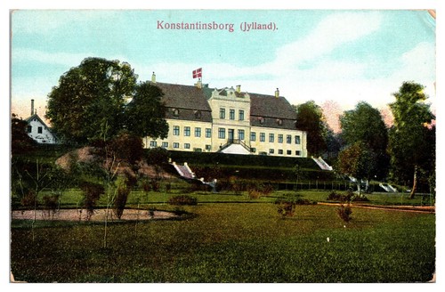 Postal ANTQ Konstantinsburg, Jutlandia, Dinamarca