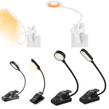 LENCENT 7 / 9 / 24 / 28 LED Reading Book Light w/ Clip Flexible USB Rechargeable