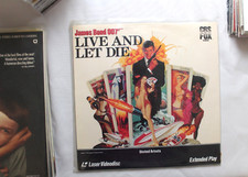 JAMES BOND 007 LIVE AND LET DIE laserdisc LD CBS FOX SCARCE BUY MORE AND SAVE