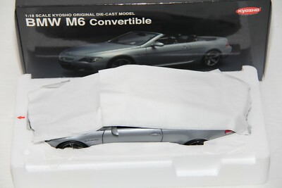 BMW M6 Convertible ミニカー Kyosho 1:18 Boxed BMW M6 Convertible Dealer Model Blue - NEW
