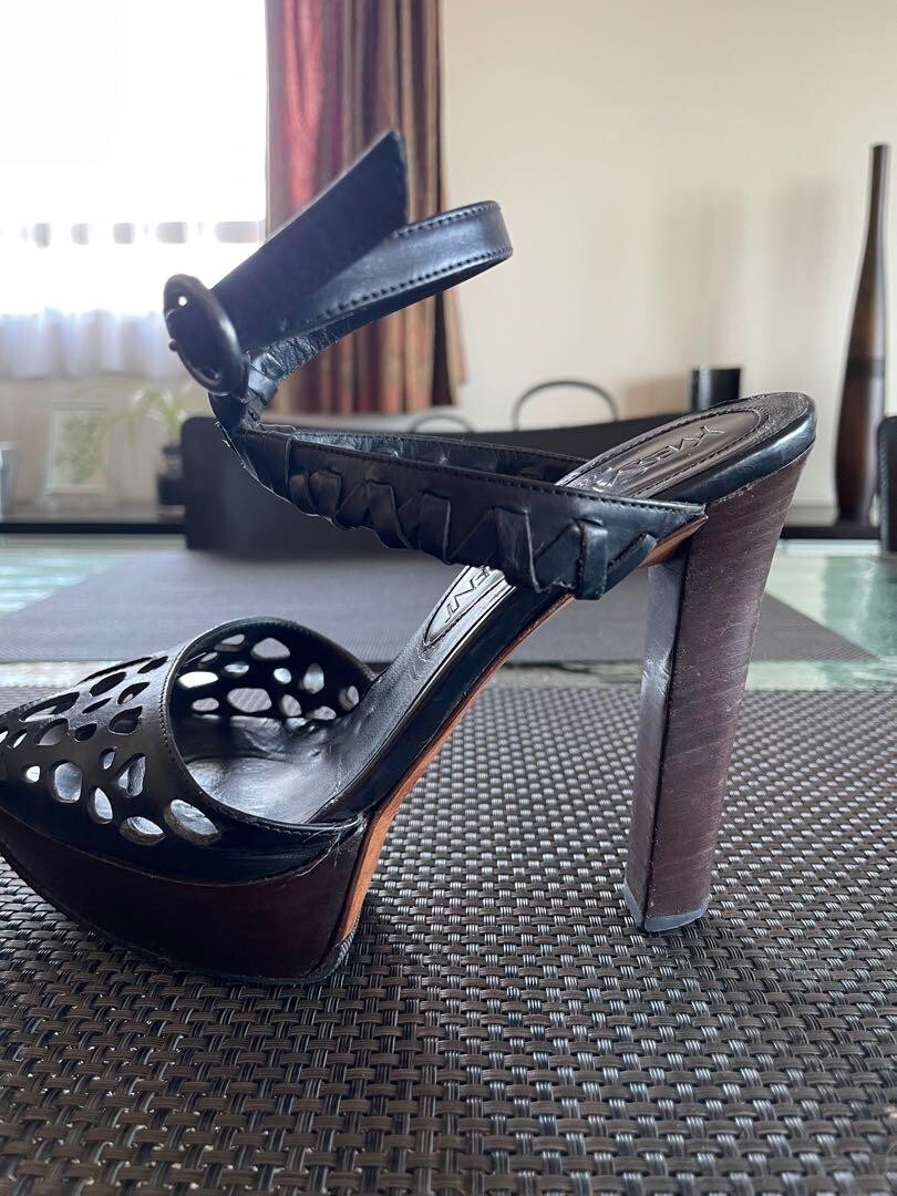 Sandali YVES SAINT LAURENT Mule HEELS Tom Ford YSL neri vintage taglia US5 UK35