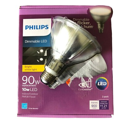 Philips LED 90w Replacement 2-Pack Indoor/Outdoor Light Bulbs