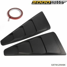 Fit For 05-14 Ford Mustang 1/4 Quarter Side Window Louvers Scoop Cover Vent US
