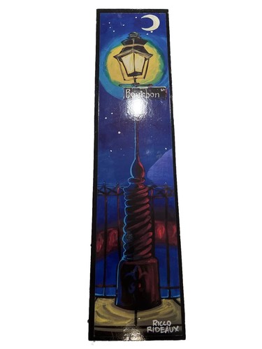 Ricco Rideaux Bourbon St. Gemälde 24x6
