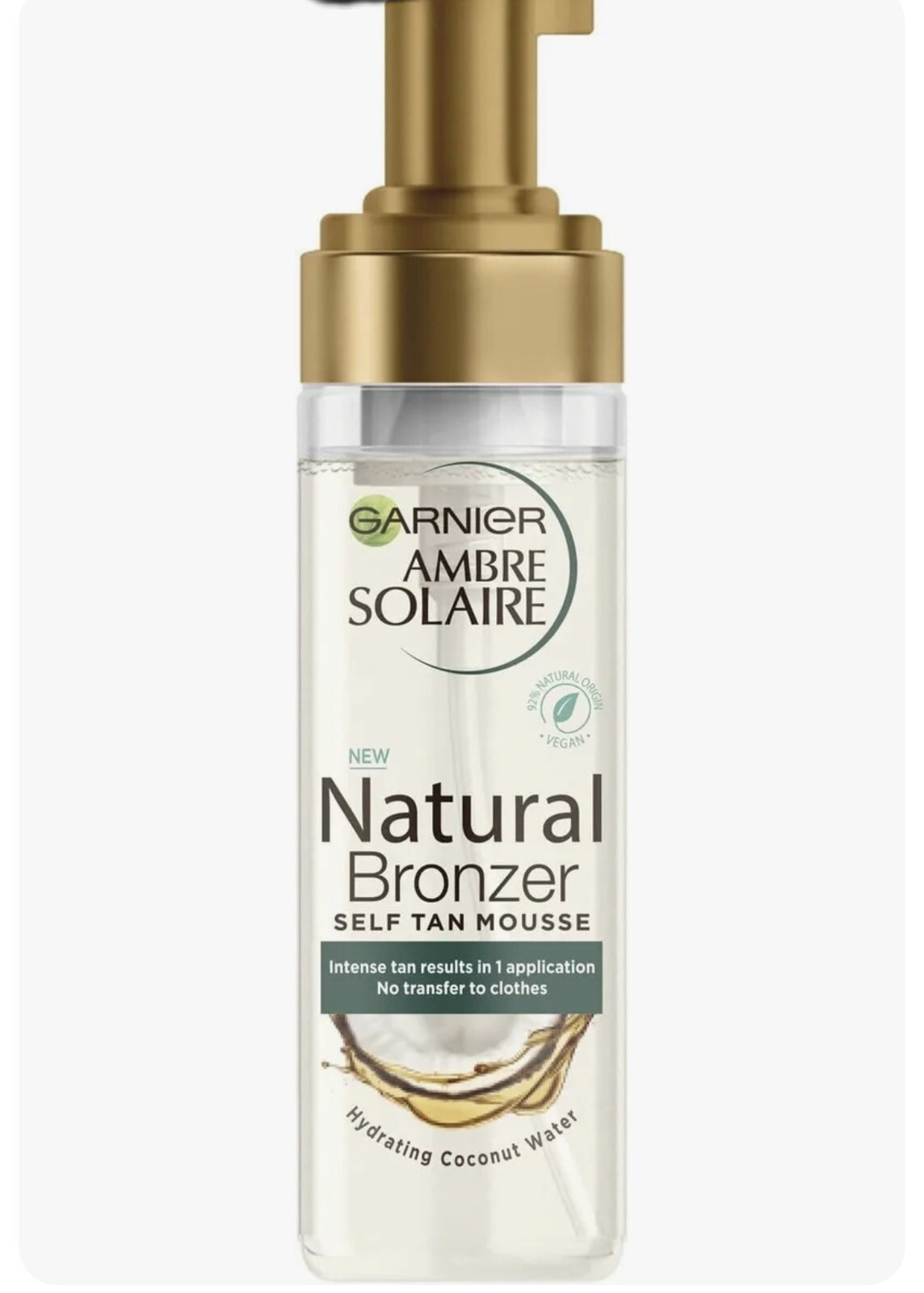 Garnier Ambre Solaire Natural Bronzer Intense Clear Self Tan Mousse 200ml image 5