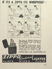 Zippo Windproof Lighter Overseas PX Ship Store Bradford PA Vintage Print Ad 1944