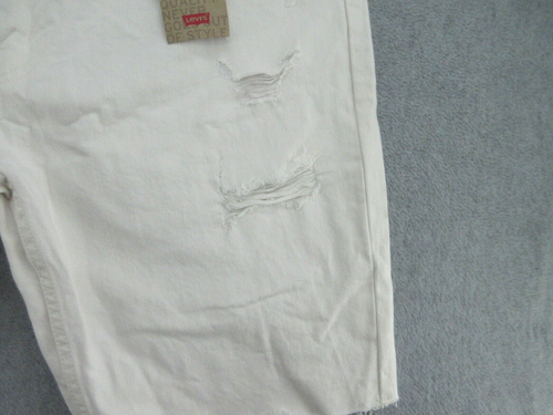 Bermuda Levis 511 pantaloncino uomo 40 bianco slim cotone invecchiato (veste 41x11) NUOVO - Foto 4 di 14
