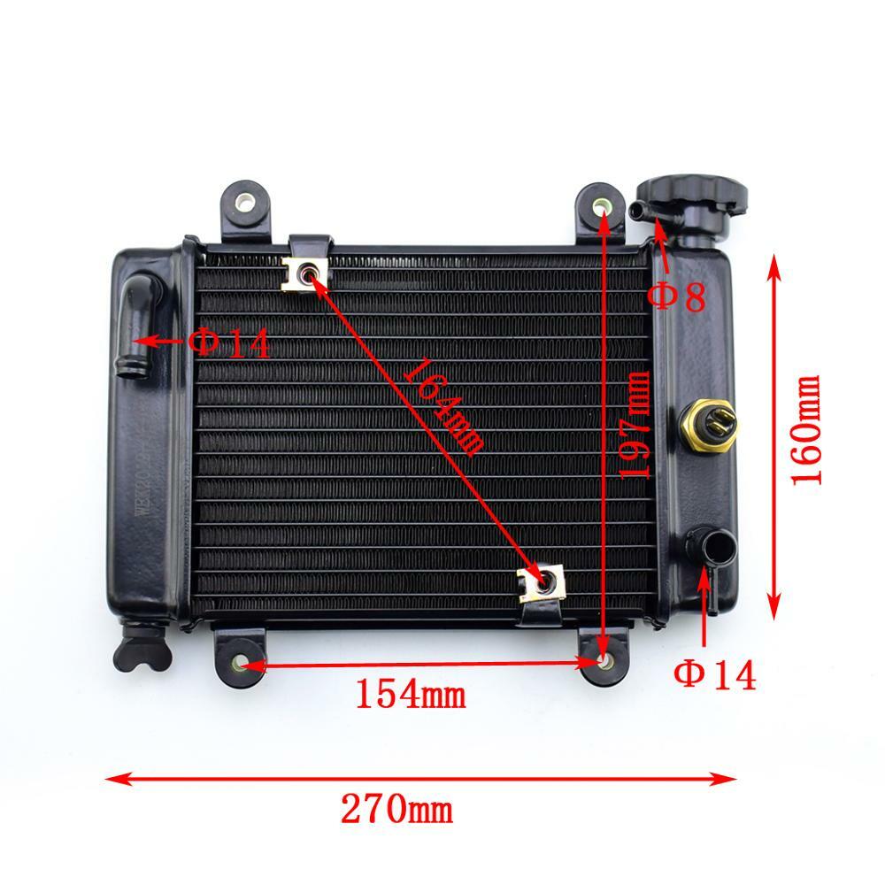 270mm ATV Radiator Water Cooler Fan Dirt Pit Bike Motorcycle 4 Wheel ...
