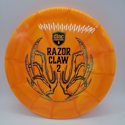 Discmania Razor Claw 2 Vapor Tactic Orange Swirl/Green Stamp 174g