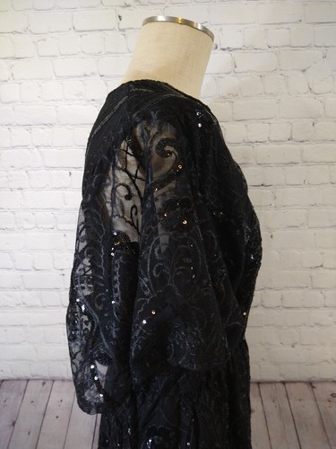 NWOT women VENUS black sequin SHORT ROMPER - size 10 / party cocktail - AWESOME - Picture 10 of 15