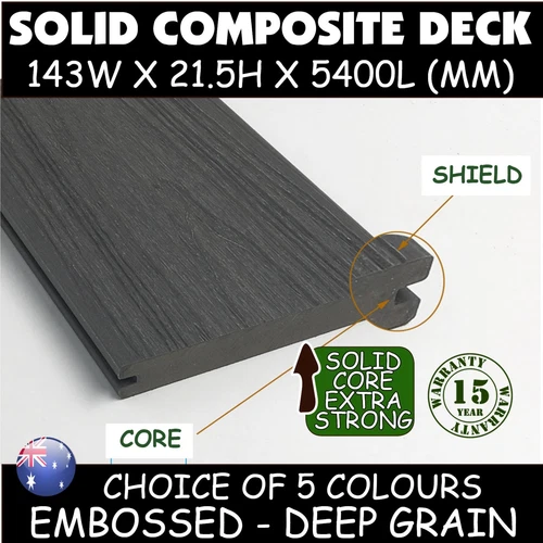 WHITE HAMPTONS 5400x138 x 23mm similar colour to Trex Deck COMPOSITE DECKING - Picture 11 of 15