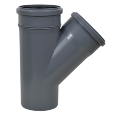 Bodenrohr 110 mm / 67 Grad Y Stück Doppelmuffe Steckverbinder Ablaufverbinder
