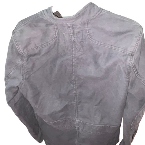 TRIUMPH Motorcycle LUCKY BRAND Limited Edition Gray Canvas Jacket - Mens Small - Picture 16 of 17