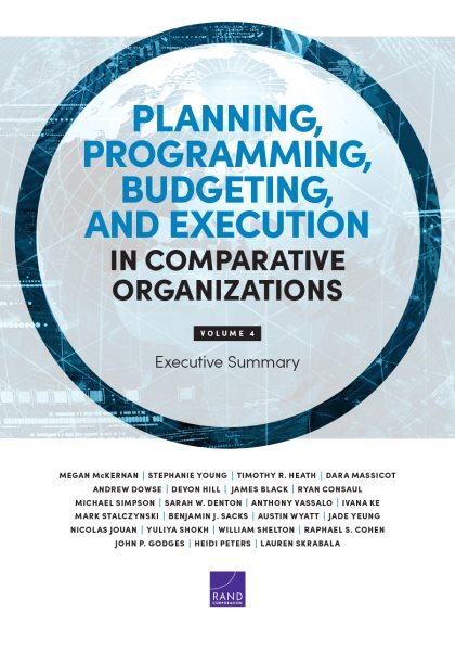 Planning, Programming, Budgeting, and Execution in Comparative Organizations ...