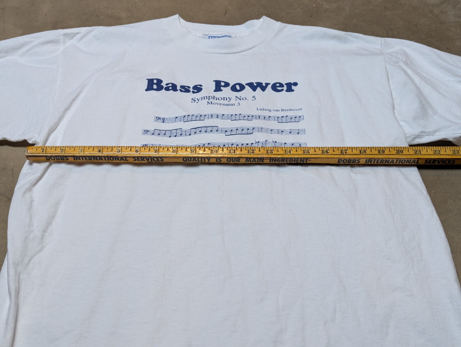 Vintage Bass Power Symphony No. 5 Ludwig van Beethoven All Sport T Shirt XL
