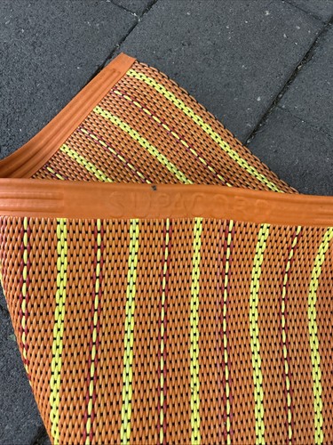 Vintage Australian Supacord MCM Plastic rug runner Mat 165 X 90cm - Picture 7 of 8