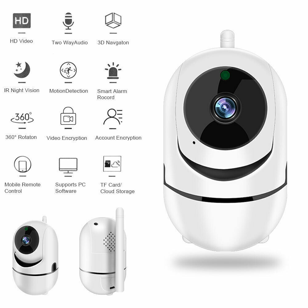 HD WiFi IP Security Camera Wireless Indoor CCTV System Home Baby Pet