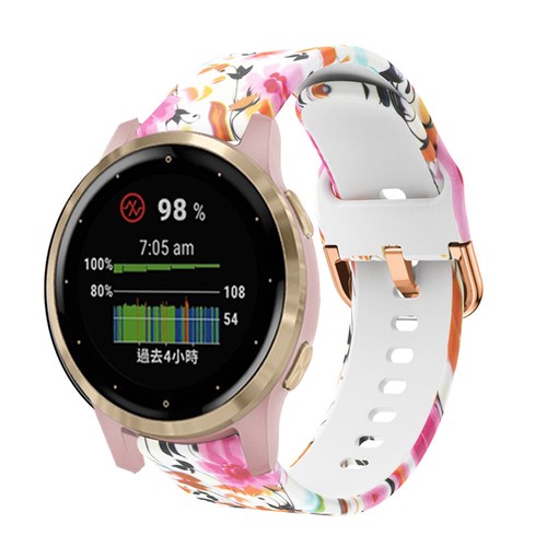 18mm Silicone Band Strap For Garmin Vivoactive 4S Vivomove 3S Venu 2S Fossil 42 - Picture 9 of 37