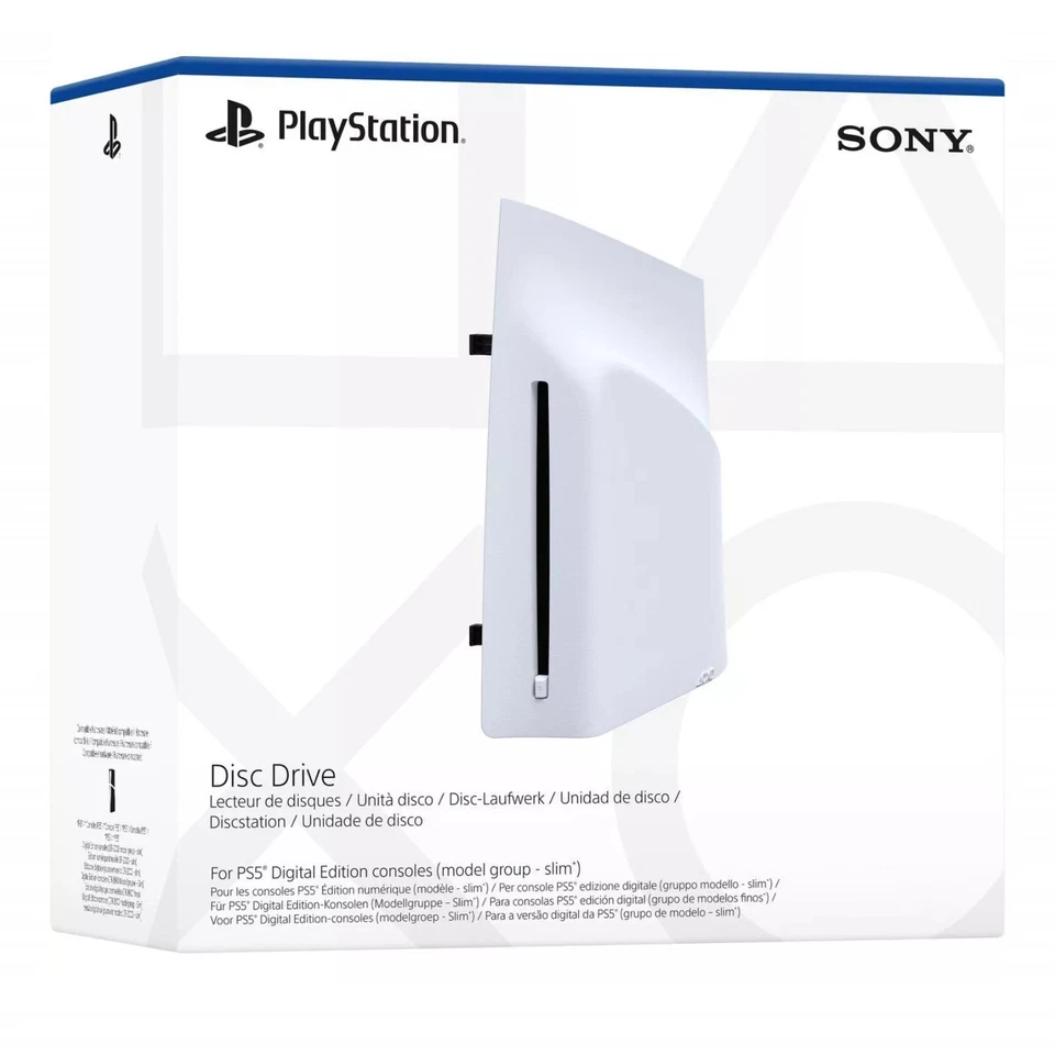 Sony Playstation Disc Drive For PS5 Digital Edition Consoles Slim White BluRay
