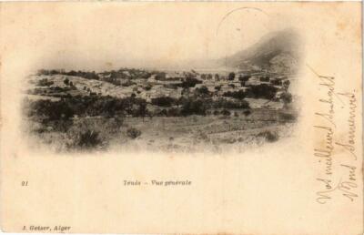 Old postcard AK ALGERIA Geiser 21 TENES General View (756162)