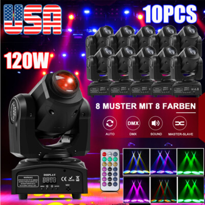 120W LED Moving Head Light WLED Gobo Beam Stage DJ Disco Show DMX Spot Lighting