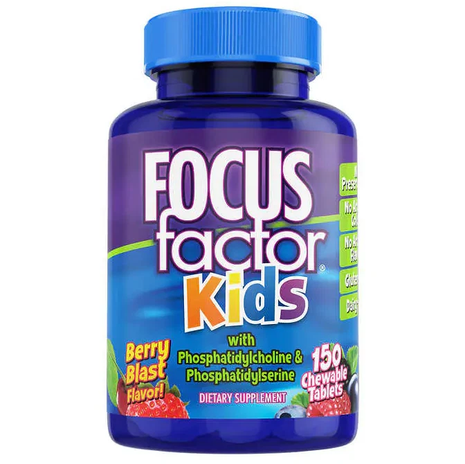 FOCUSfactor Niños, Cerebro, Salud de la Memoria 150 Comprimidos Masticables Foto 2 de 4
