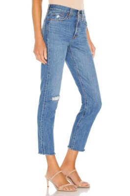 $98 NWT LEVIS BIG E WOMEN'S Sz26 WEDGIE TAPERED LEG VINTAGE 501 STYLE JEANS