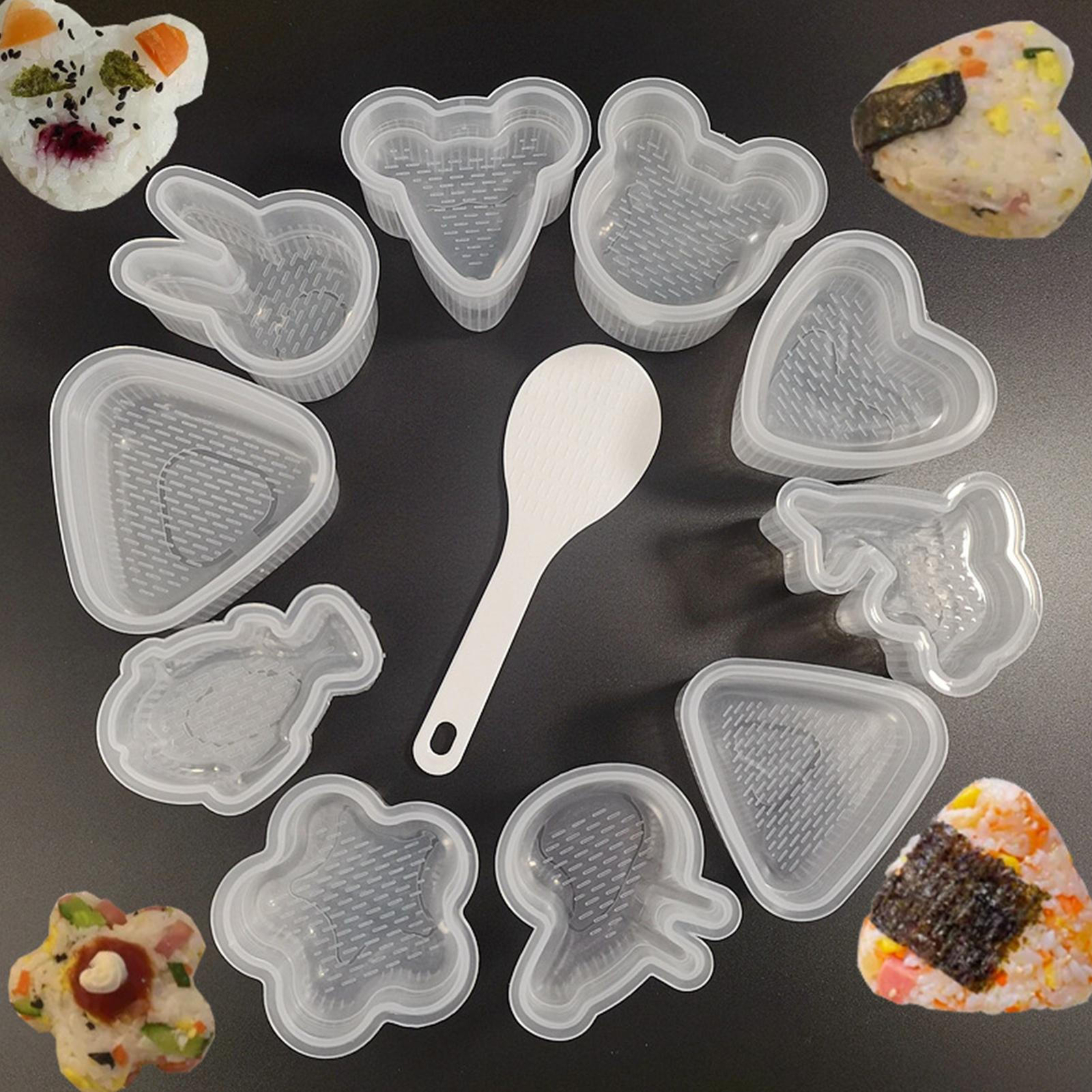 Onigiri-Form, Sushi-Rollen, Reisbällchen, Bento-Pressform, DIY-Küchenwerkzeuge