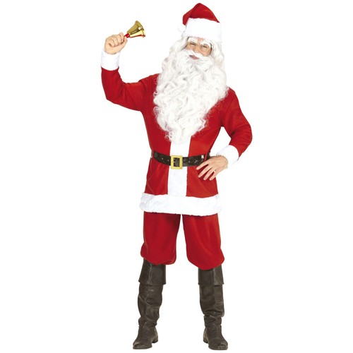 Weihnachtskostüm Santa Claus Weihnachtsmann Kostüm Herren Nikolaus Anzug M-L - Bild 5 von 5