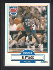 1990-91 Fleer - #117 Mookie Blaylock (RC) Basketball Rookie Card. rookie card picture