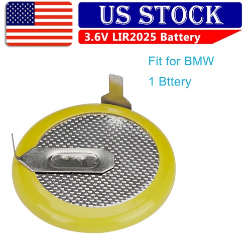 Rechargeable Battery 3.6V LIR2025 for BMW E46 E38 E39 E83 E61 Fob