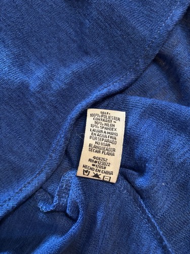 Cecico Womens Blue Waterfall Lace Lightweight Open Cardigan Long Sleeve Size L - Picture 4 of 9