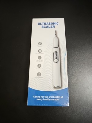 Ultrasonic Scaler Teeth Cleaning Kit w/ LED, 5 Modes, White