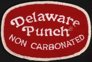 Vintage uniform patch DELAWARE PUNCH Non Carbonated soda pop unused n-mint+