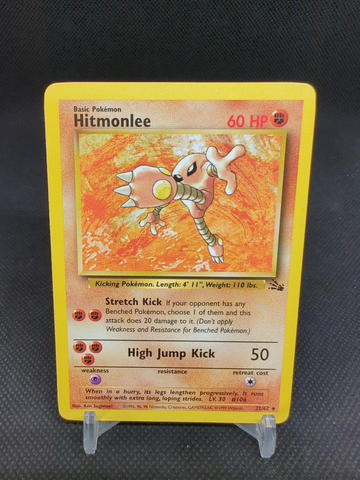 1999 Pokemon Fossil Set 22/62 Hitmonlee