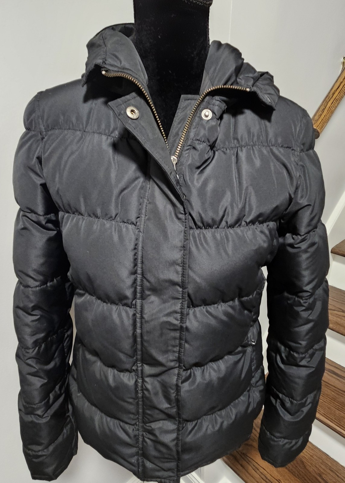 Theory Down Lined Quilted Puffer Jacket Hoodie Wo… - image 14