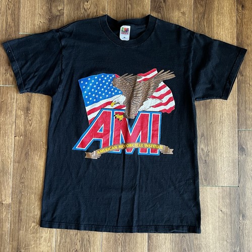 AMI, Vintage AMI American Motorcycle Institute Daytona Beach Eagle T Shirt Large
